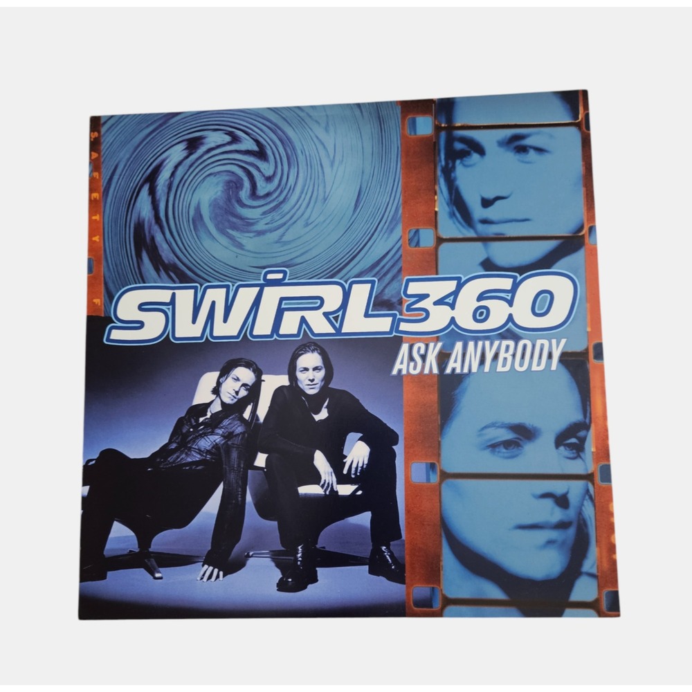 Swirl 360 Ask Anybody 1998 Promo Poster 12x12 Double Sided Mercury Rock Pop‎ Ad